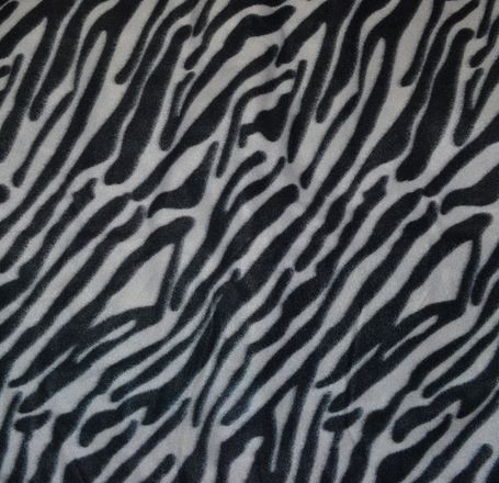 dünner Fleecestoff Zebra